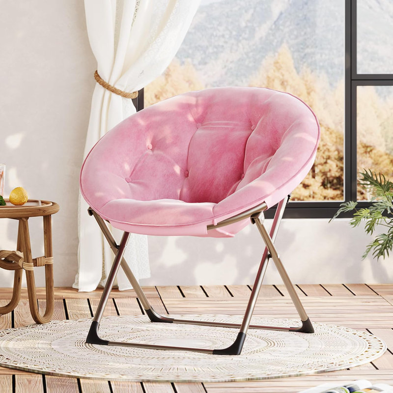 Upholstered Side Chair, Pink, Gold
