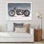 Moto personnalisée sur fond gris - impression sur toile-67364677-67364680