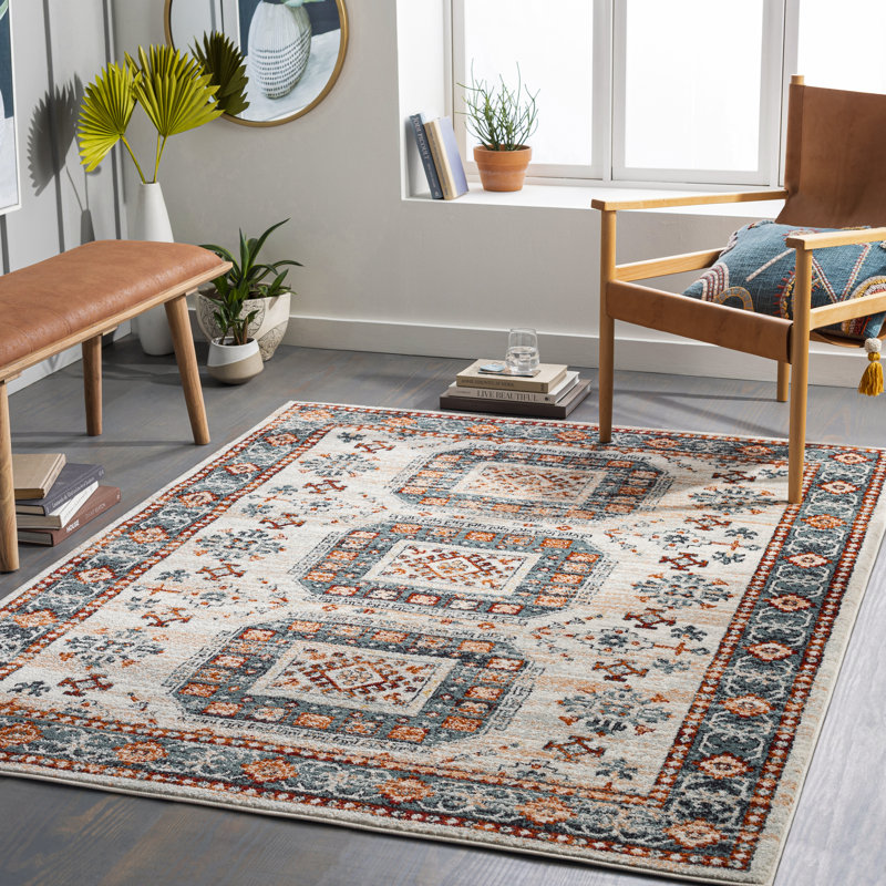 Aldusa Oriental Indoor Rug, Rectangle 5'3" x 7'