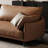 Brown Genuine Leather Modular Sofa