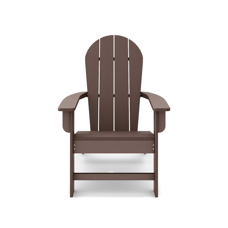 Adirondack Chair – Premium Hdpe Poly Lumber For Pool, Patio, And Garden Elegance, Brown