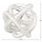 White 4.5" Decorative Glass Knot Colorful Abstract Decor Accent-1320169752-1332756506