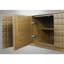 Console carrée en bois naturel