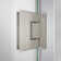Unidoor-LS 57'' W x 72" H Hinged Frameless Shower Door with ClearMax Technology