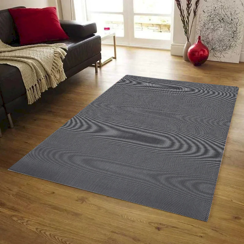 Tapis gris foncé Luxlene, Tapis de couloir 1,7 pi x 4,7 pi