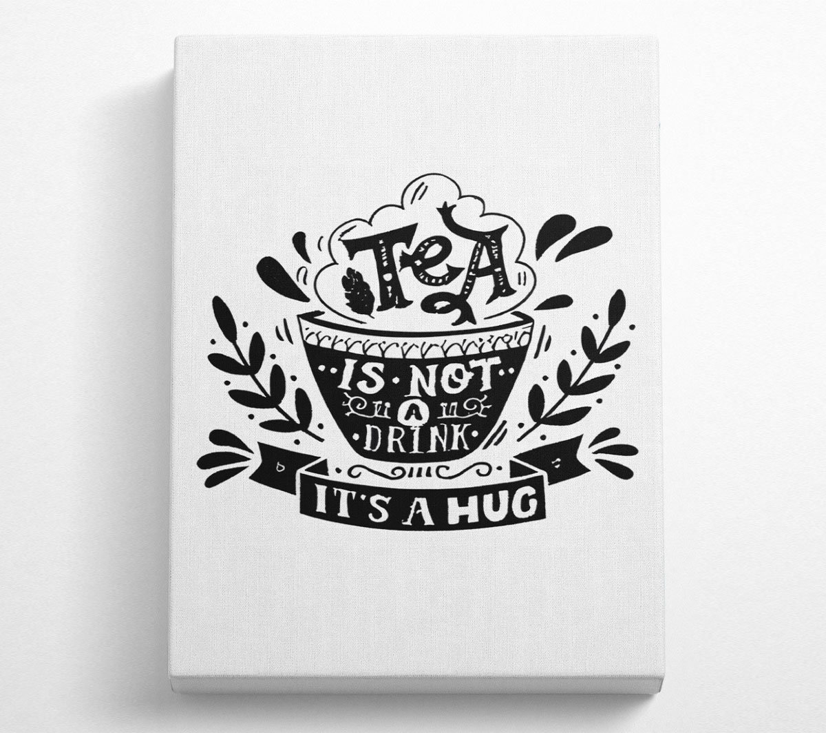 Hug Tea ClassicLiving Tea Is A Hug Canvas Watercolour | Wayfair.co.uk