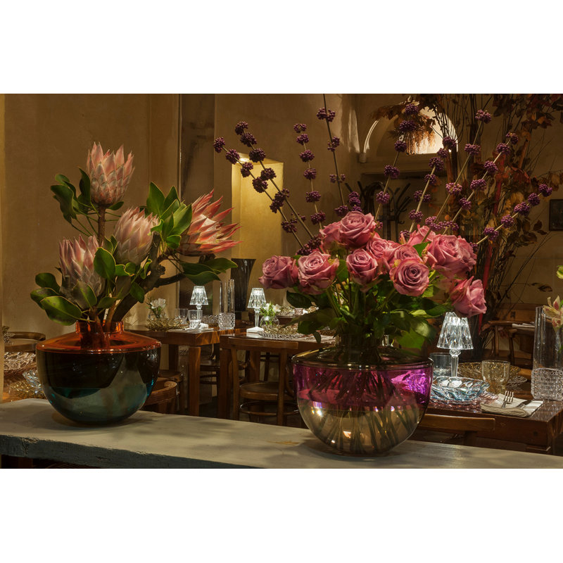 Shibuya Table Vase, Gray/Fume/Blue