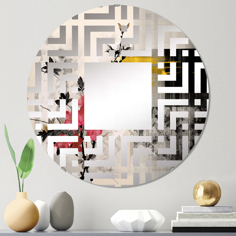 Asian Art Sumi Blossom III - Maze, 23,6 po x 23,6 po
