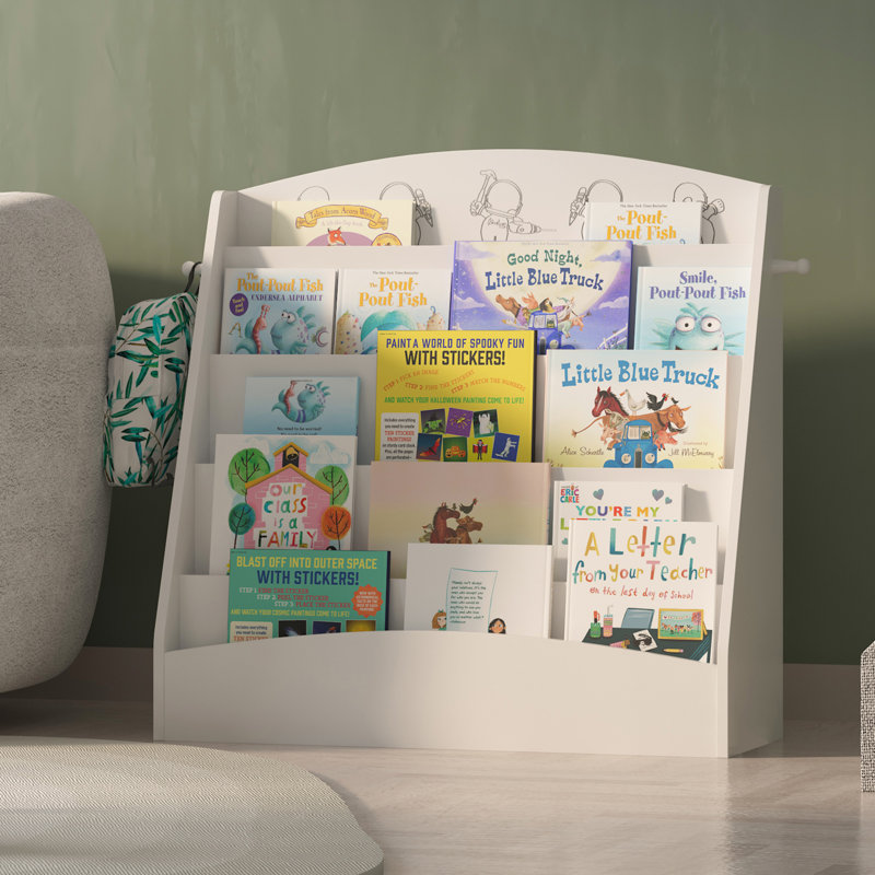 75cm H x 80cm W Bookcase, White