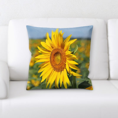 Housse de coussin carré Sun Flower