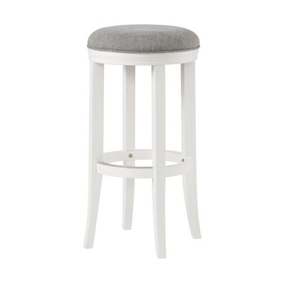 Tabouret de bar et de comptoir en bois d'hévéa Natick