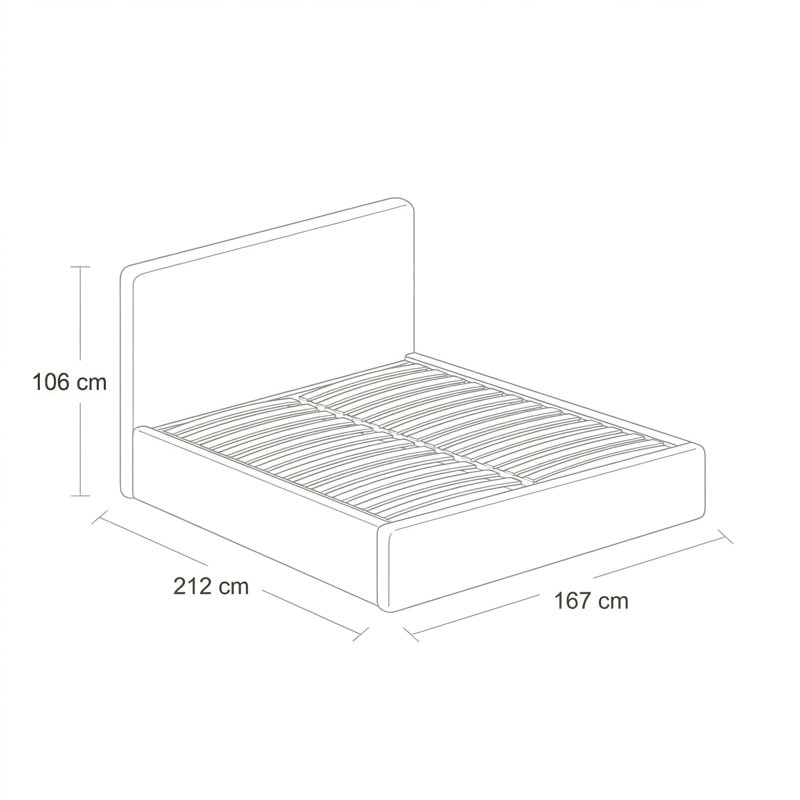 Revaz Upholstered Ottoman Storage Bed, Kingsize (5')