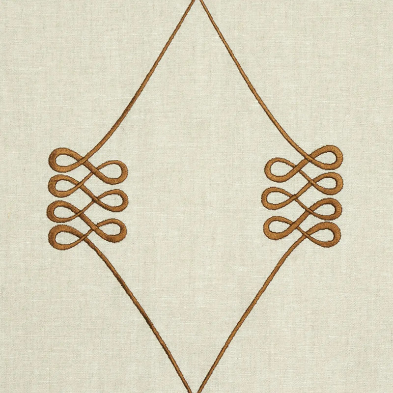 Nicolette Embroidery Fabric, Tan/ Neutral/ Brown