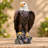 Standing Bald Eagle Garden Statue
