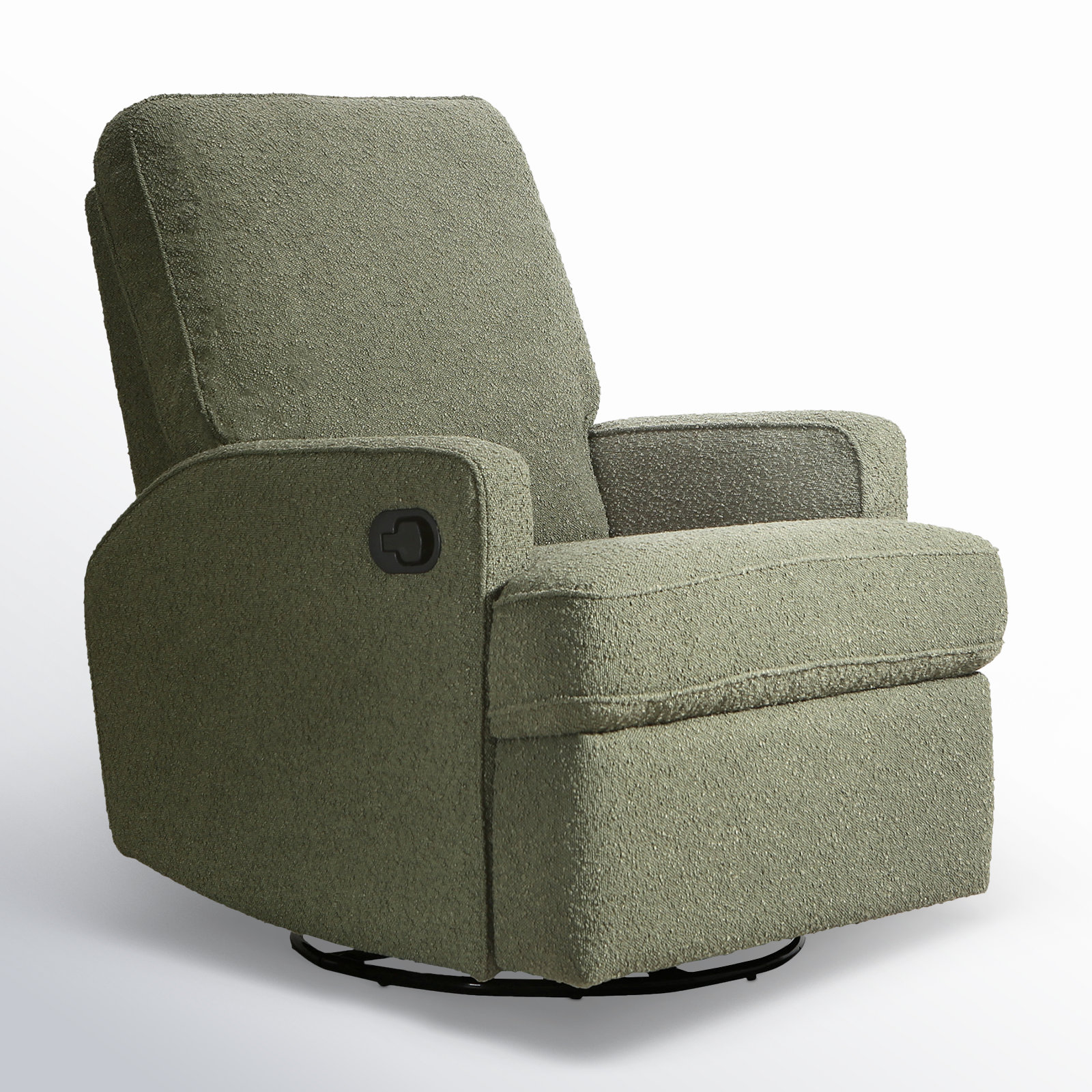 Tucker Swivel Glider, Sage Boucle