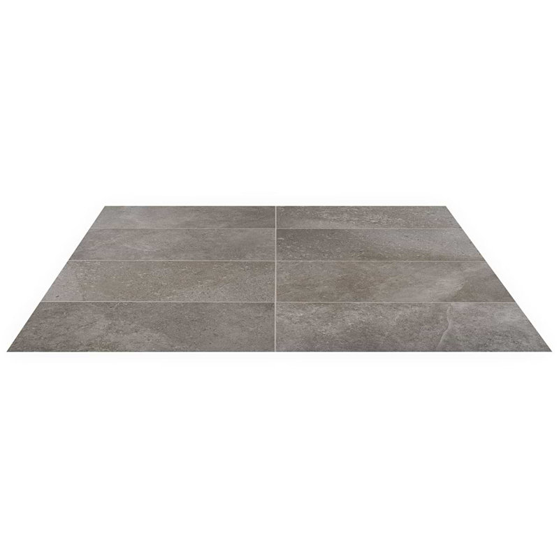 New Rock 12x24 Matte Porcelain Tile, Fossil Dark Gray