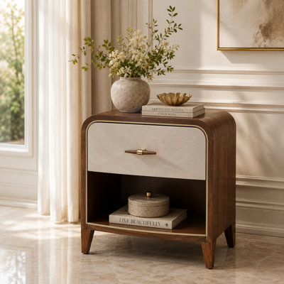  Houston 1-Drawer Nightstand - Walnut