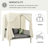 Kyelar 57.5'' Wide Patio Daybed with Cushions-459516213