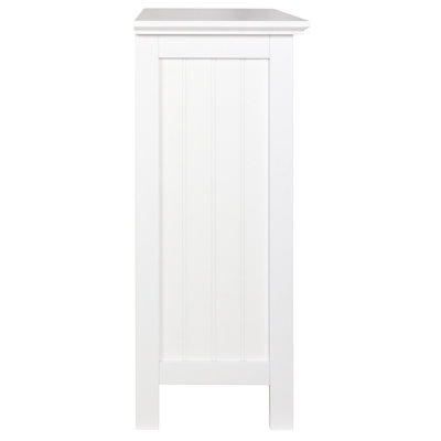 29" H x 29.5" W Wood 2 Tier Bookcase with 2 Arched Support, Storage and Display Bookshelf for Home Office and Living Room, White