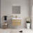 Wall-Mounted Bathroom Vanity - Sink, Floating Storage Cabinet, Stone Resin Countertop, Soft Close Drawers-1592835729-1592835730