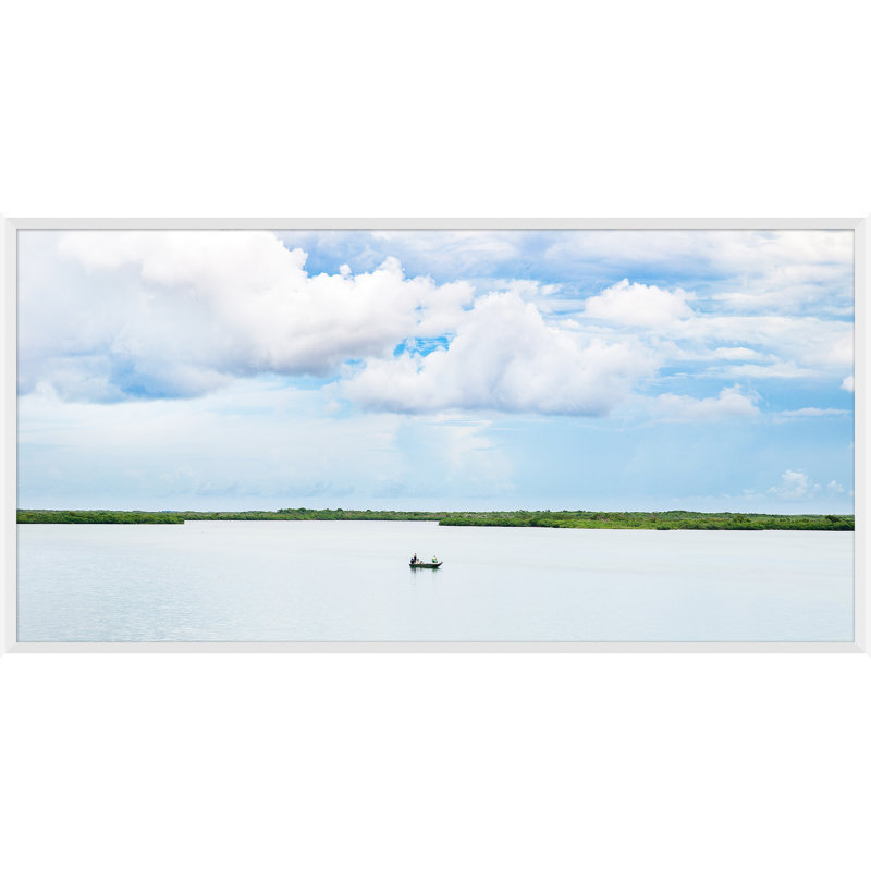 Gone Inlet Fishing Giclee Print by Soicher Marin Archives, White