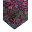Tapis unique bleu / mauve / rose 4 pi 1 po x 6 pi 1 po Overdyed