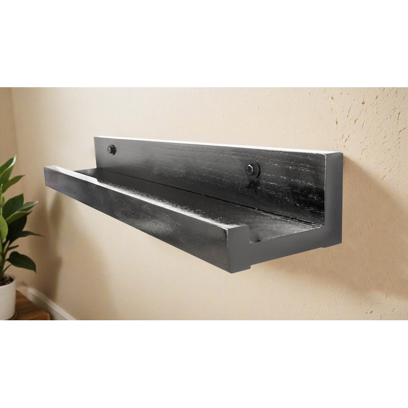 Rayne Large Solid Oak 3 Piece Lipped Shelves, 31x6x5