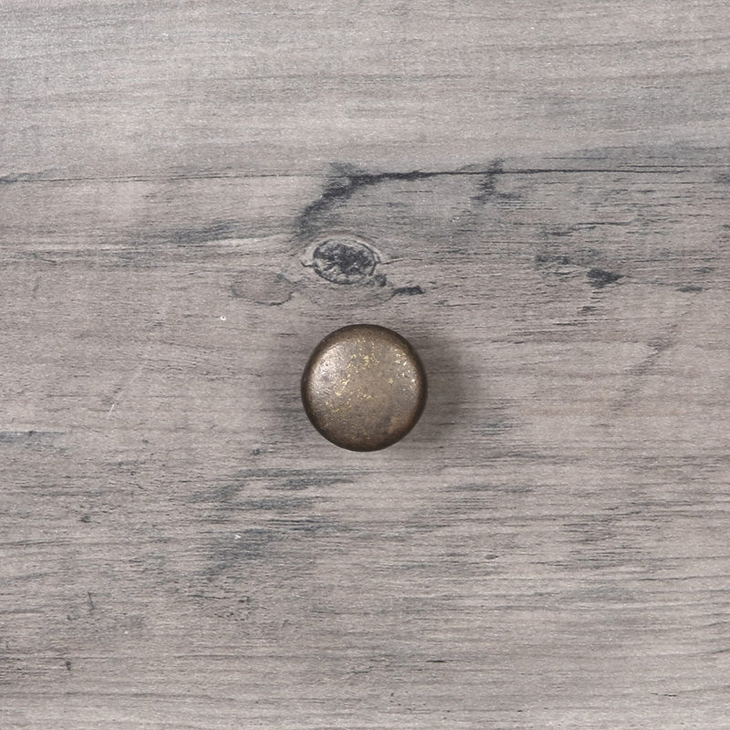 Table de chevet en bois massif Cloutier, gris, Individuel