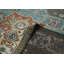 Tapis gris en laine noué à la main 9 pi 11 po x 14 po Oushak