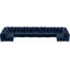 Canapé modulaire réversible en velours de 228 po de largeur-82750567
