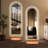 65" X 21" Led Arch Full Length Mirror. Dimmable, -Proof. Modern Style For Various Rooms. Reflection. . Adjustable Options. Clear Imaging. Two Lights Design Home. , Modes. Safe To Use