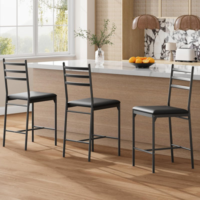 Counter Stool with Metal Frame