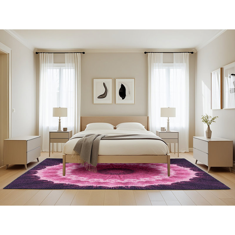 Floral Indoor Rug, Rectangle 5' x 8'