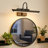 Dimmable Black LED Wall Sconce Rotatable Metal Vanity Light-1019523934
