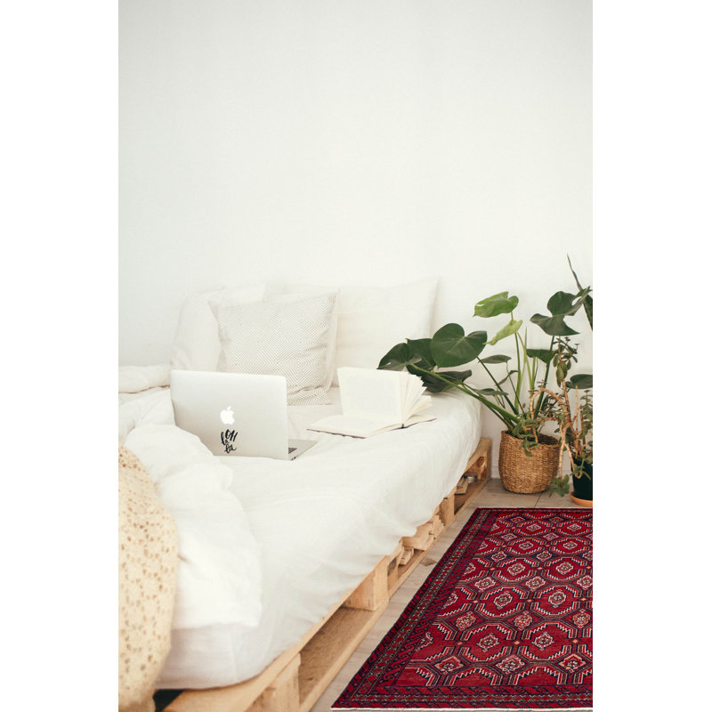 Teimani Red Rug 3'3" x 5'9"
