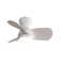 23 Inch Bedroom Ceiling Fan With 3 Colour Dimmable 3 Abs Blades Remote Control Dc Motor With 18W Led Light