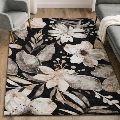 Tapis floral lavable à la machine de qualité supérieure Mayfield AMF2260