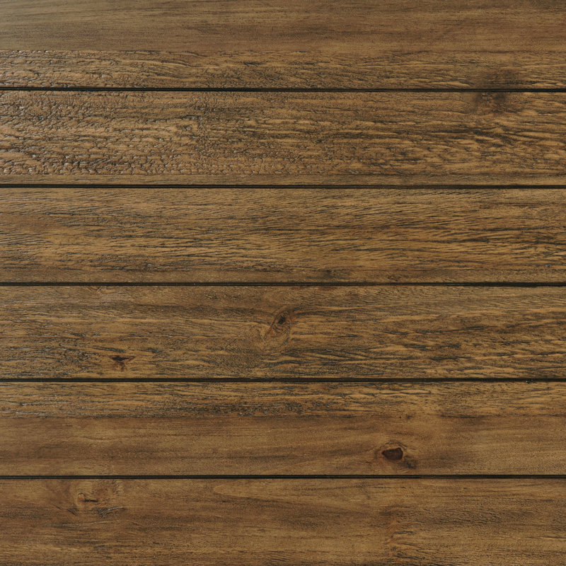 Table basse avec tablette en bois vieilli Castleton, Brun, Brun