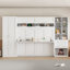 Grand lit escamotable avec placard, tiroirs et tablettes-598038434-598038437