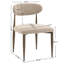 Chaise de salle à manger rembourrée moderne avec dossier incurvé et pieds en métal (ensemble de 2)-1673011266-1673011268-1673011271