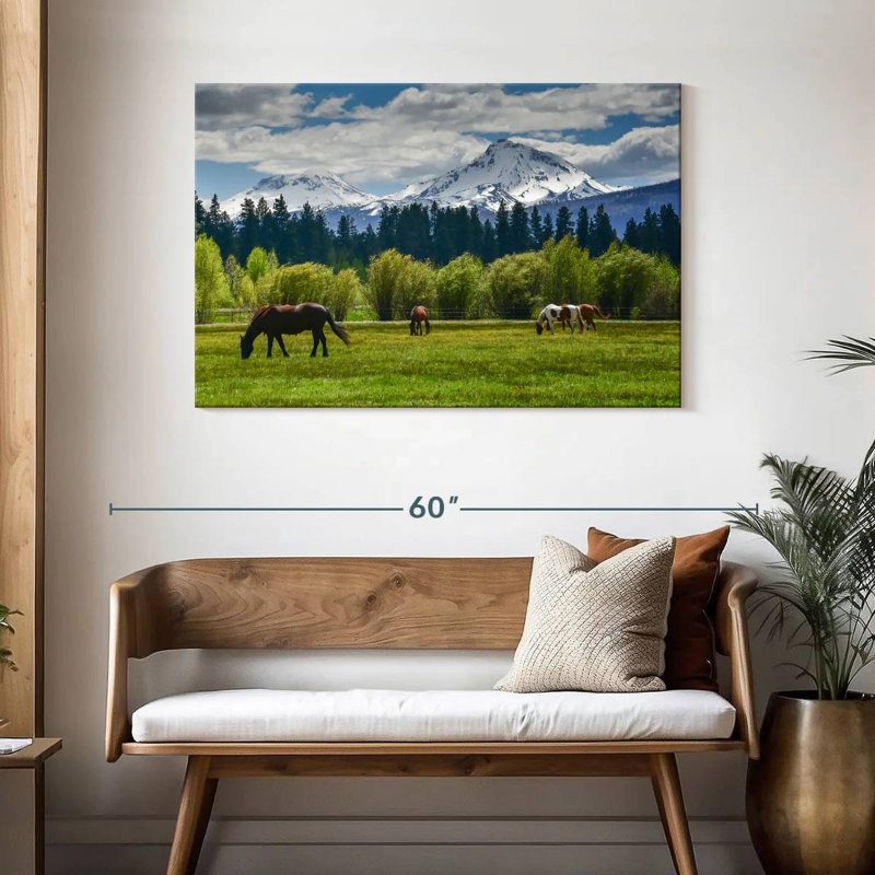 Chevaux Alvord Cascade Range, H 30 po x l 45 po