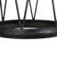 Luminaire suspendu cylindrique à 1 lumière sans accents de matériau secondaire ou d'accent