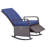 Soft Rocker Chair,Outdoor Rocking Rattan Recliner