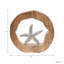 Amanie Figurine décorative sur sculpture ronde en bois pour la décoration intérieure
