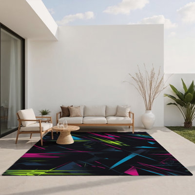 Tapis d'intérieur et d'extérieur Neon Splinter