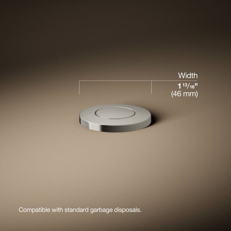 Garbage Disposal Air Switch Kit, Polished Nickel