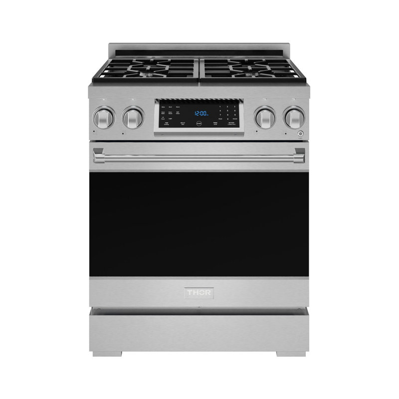Cuisinière à gaz professionnelle 30 po avec panneau inclinable Gordon Ramsay de THOR Kitchen , Acier Inoxydable