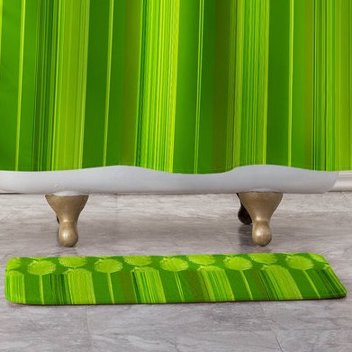 Tapis pour salle de bain herbe