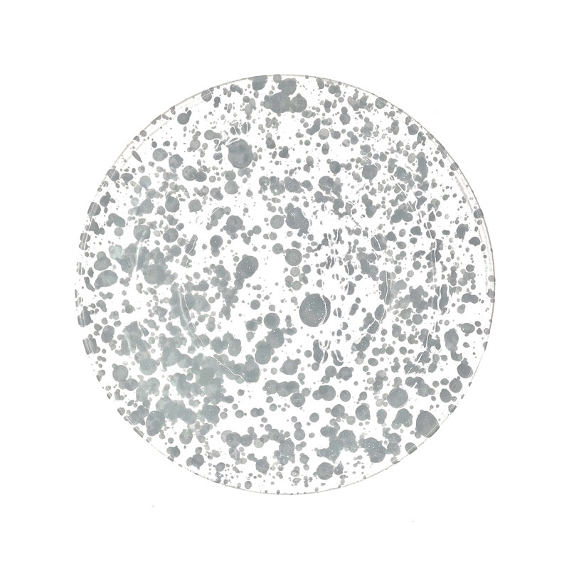 Bol à soupe tacheté Taverna, rouge / blanc, ensemble de 4, Gris / Blanc