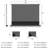 120“ Electric Floor Rising Projector Screen, ALR Ultra Short Throw Screen w/ Smart Voice Control